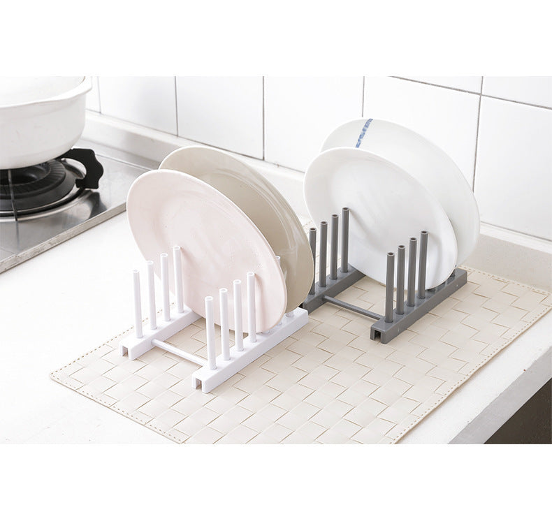 Kitchen Organizer Pot Lid Rack Stainless Steel Spoon Holder Pot Lid Shelf Cooking Dish Rack Pan Cover Stand Kitchen Accessories