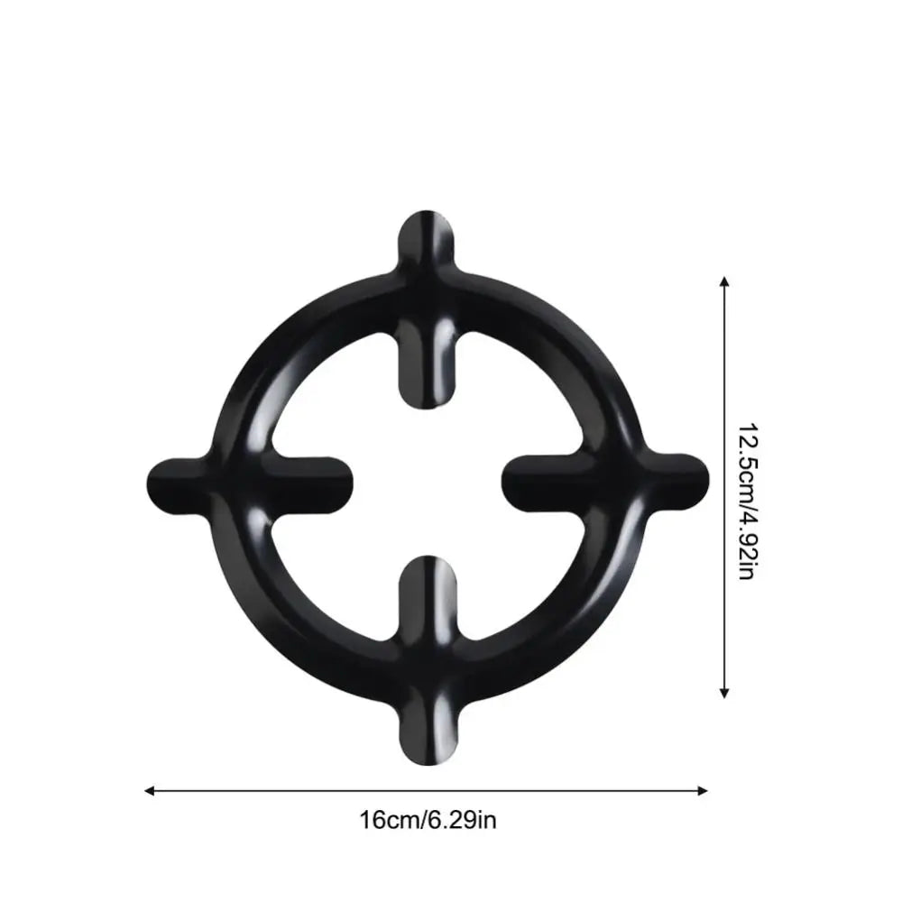 Kitchen Cookware Parts Black Moka Pot Shelf Iron Extended Stand Gas Stove Ring Stable Universal Burner Range Reducer Camping