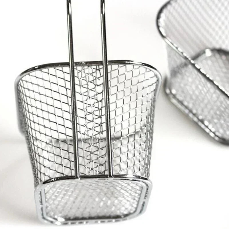 Kitchen Portable Tools Mini Potato Chips Basket Fryer Vegetable Basket Kitchen Convenient Household Gadgets Home Frying