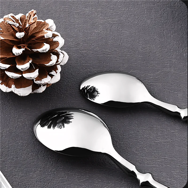 Hotel Western Cutlery Set Stainless Steel Complete Tableware Fork Spoon Knife Full Service Dish Dining Wooden Handle Kitchen