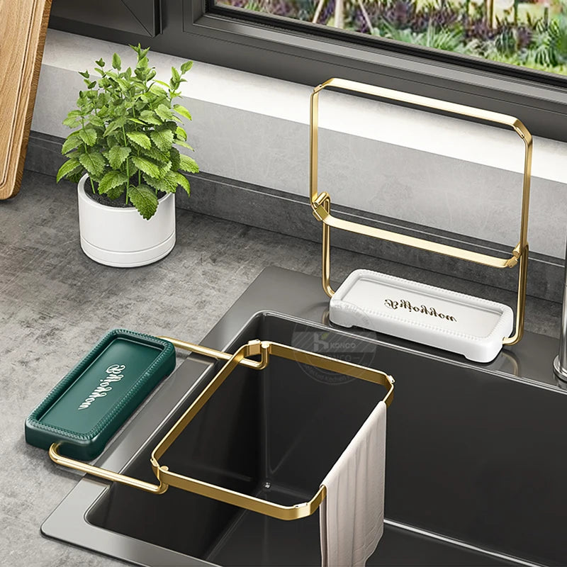 Kitchen Sink Strainer Drain Rack Large Capacity Garbage Drainer Basket Sink Leftovers Filter Vegetable Fruit Storage Sink Filter