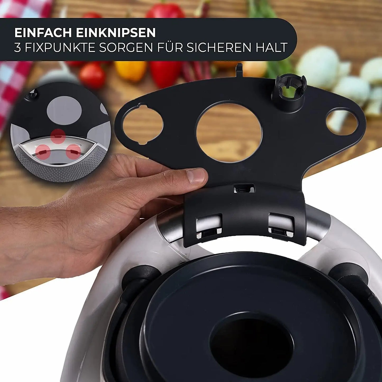 Kitchen Storage Rack for Cooking Tool Holder Space for Up To 5 Accessories Suitable for Thermomix Accessories TM5 TM6