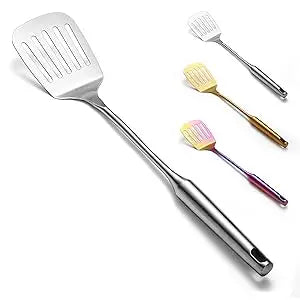 Stainless Steel Kitchen Shovel, Kitchen Spatula, Non Stick Cookware Can Be Cleaned in A Dishwasher, Easy To Clean Ideal Cookware