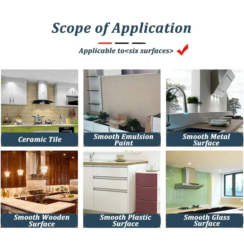 Kitchen Oil Proof Wall Sticker Stove Cabinet Heat-resisting Self Adhesive Wallpaper Wall Protector Film Waterproof Decoration