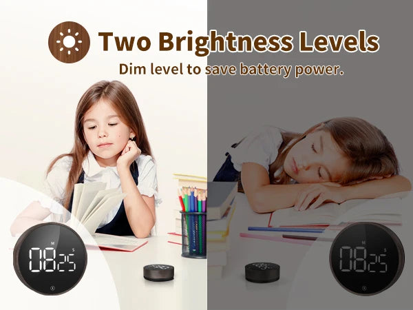 Kitchen Timer Digital Countdown Magnetic Egg Timer For Cooking With Constant Light Function For Classrooms Quiet For Kids Adults