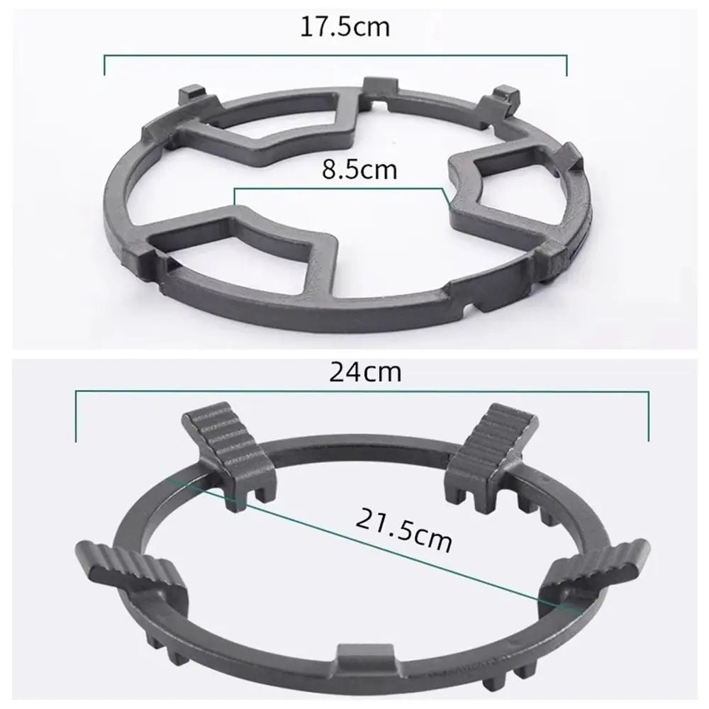 Kitchen Tool Non Slip Gas Stove Bracket Antirust Universal Wok Pan Support Uniform Heat Conduction Cast Iron Stove Trivets Home
