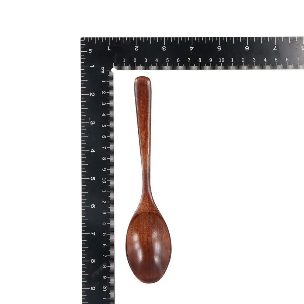 Non Scratch Ice Cream Kitchen For Soup Cooking Teaspoon Tableware Coffee Spoon Wooden Spoon Stirring Spoon Fork