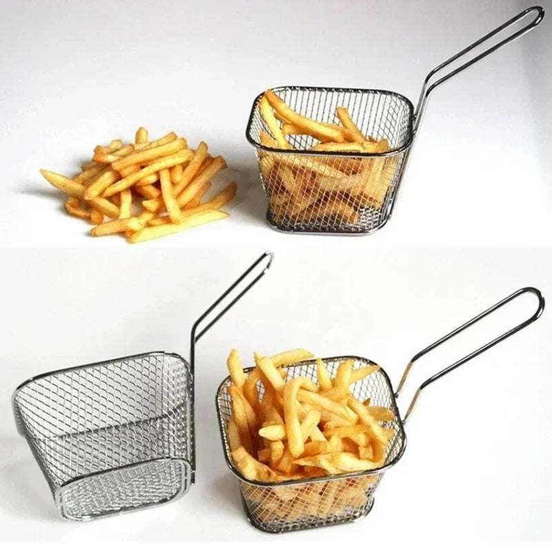 Kitchen Portable Tools Mini Potato Chips Basket Fryer Vegetable Basket Kitchen Convenient Household Gadgets Home Frying