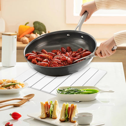 Kitchen Drying Mat Foldable Stone Dish Draining Mat Super Absorbent Mat Quick Dry Stone Drain Pad Kitchen Faucet Placemats