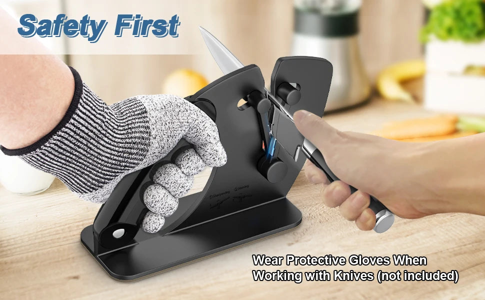 Knife Sharpener Kitchen Sharpening Tool Easy Safe Sharpening Kitchen Chef's Knife Damascus Knife Kitchen Tools Kitchen Supplies