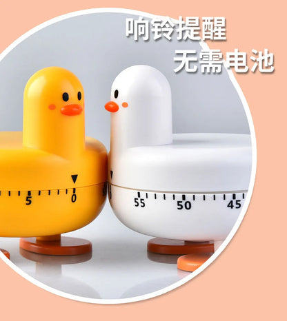 Kitchen Timer Cute Countdown Alarm Clock Duck Child Study Timer Mechanical Timer Kitchen Cook Tools Timer Gadget