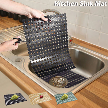 Kitchen Sink Mat Good Grip Anti Slip Sink Mat For Dinnerware Tableware for Stainless Steel/Ceramic Sinks,PVC Eco-friendly Protec