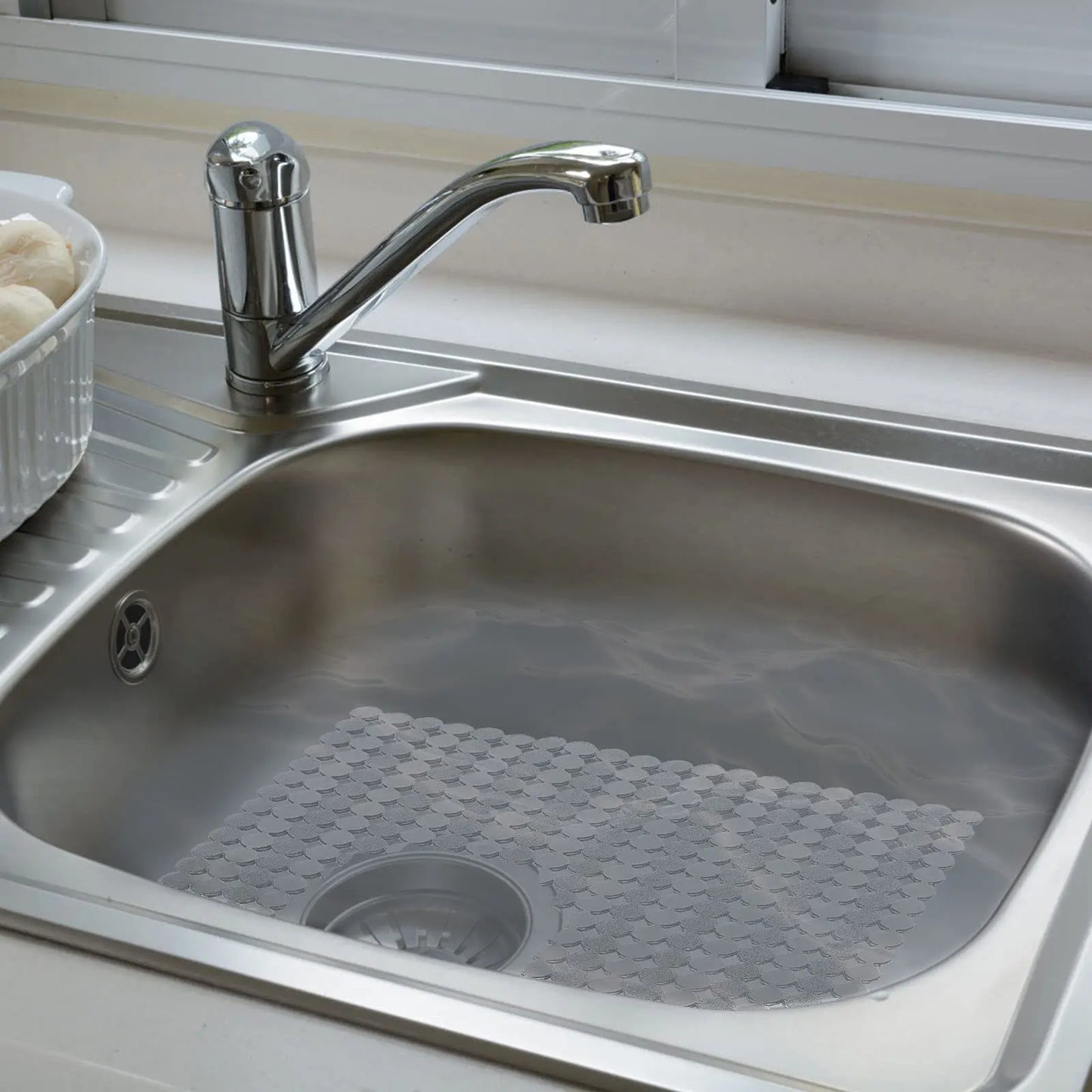Kitchen Sink Mat Good Grip Anti Slip Sink Mat For Dinnerware Tableware for Stainless Steel/Ceramic Sinks,PVC Eco-friendly Protec