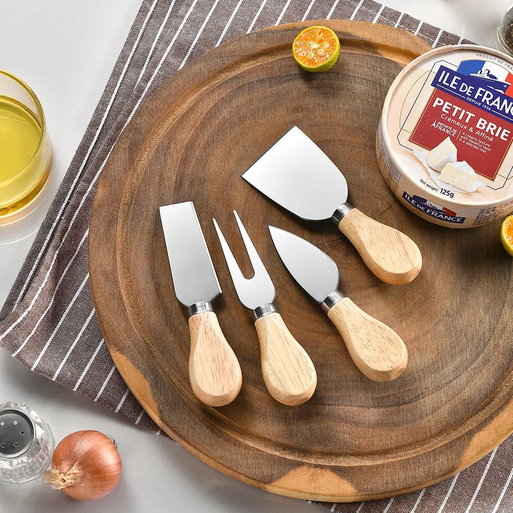 Kitchen Manual Cheese Knife Set Multi-functional Cheese Cutter Fork In Box