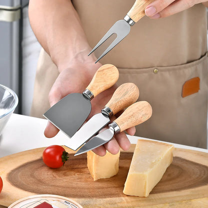 Kitchen Manual Cheese Knife Set Multi-functional Cheese Cutter Fork In Box
