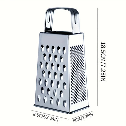 Stainless Steel Box Grater ，A Four-sided Multi-functional Kitchen Tool