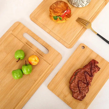 Kitchen Cutting Board Double-sided Available Rectangular Thickened Solid Wood Cutting Board Fruit Veggies Meat Cutting Boards