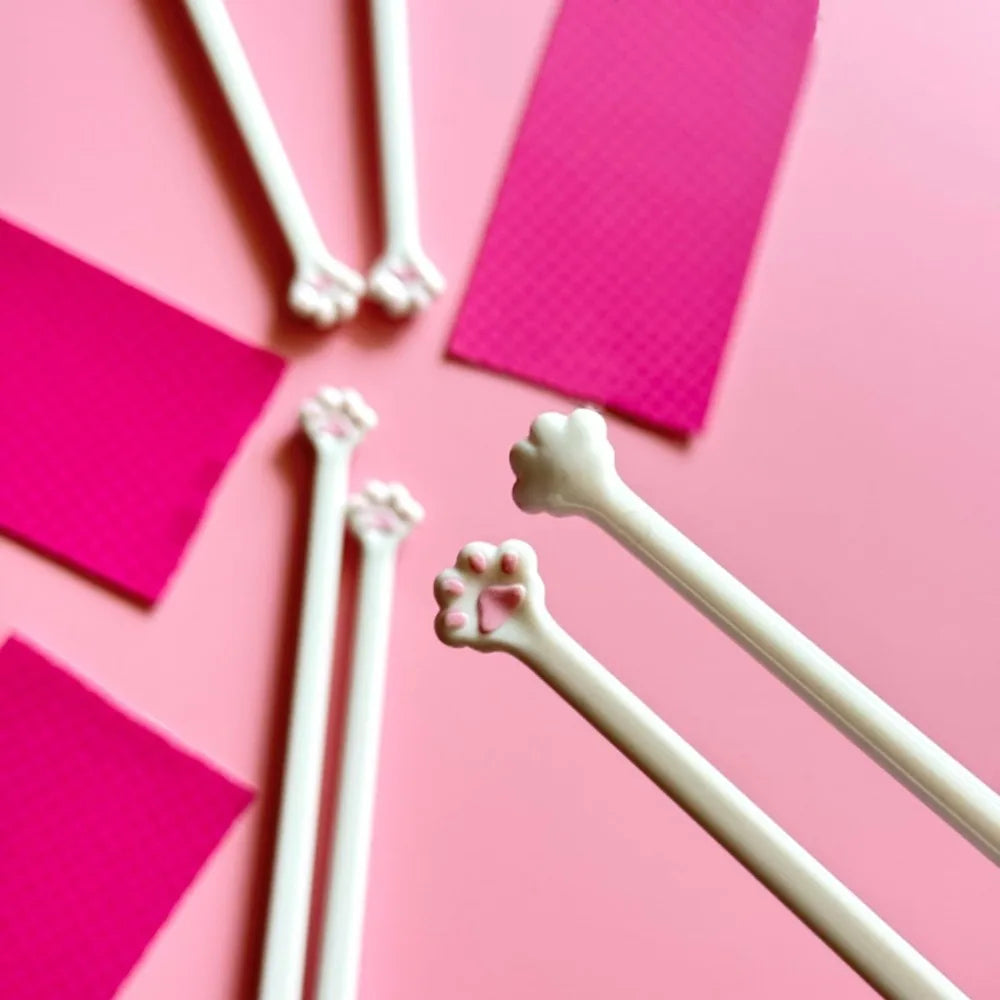 Kitchen Supplies Cute Cat Pink Paw Chopsticks Non-Slip Reusable Cat Paw Chopsticks Durable Cooking Tools Food Clip Gift