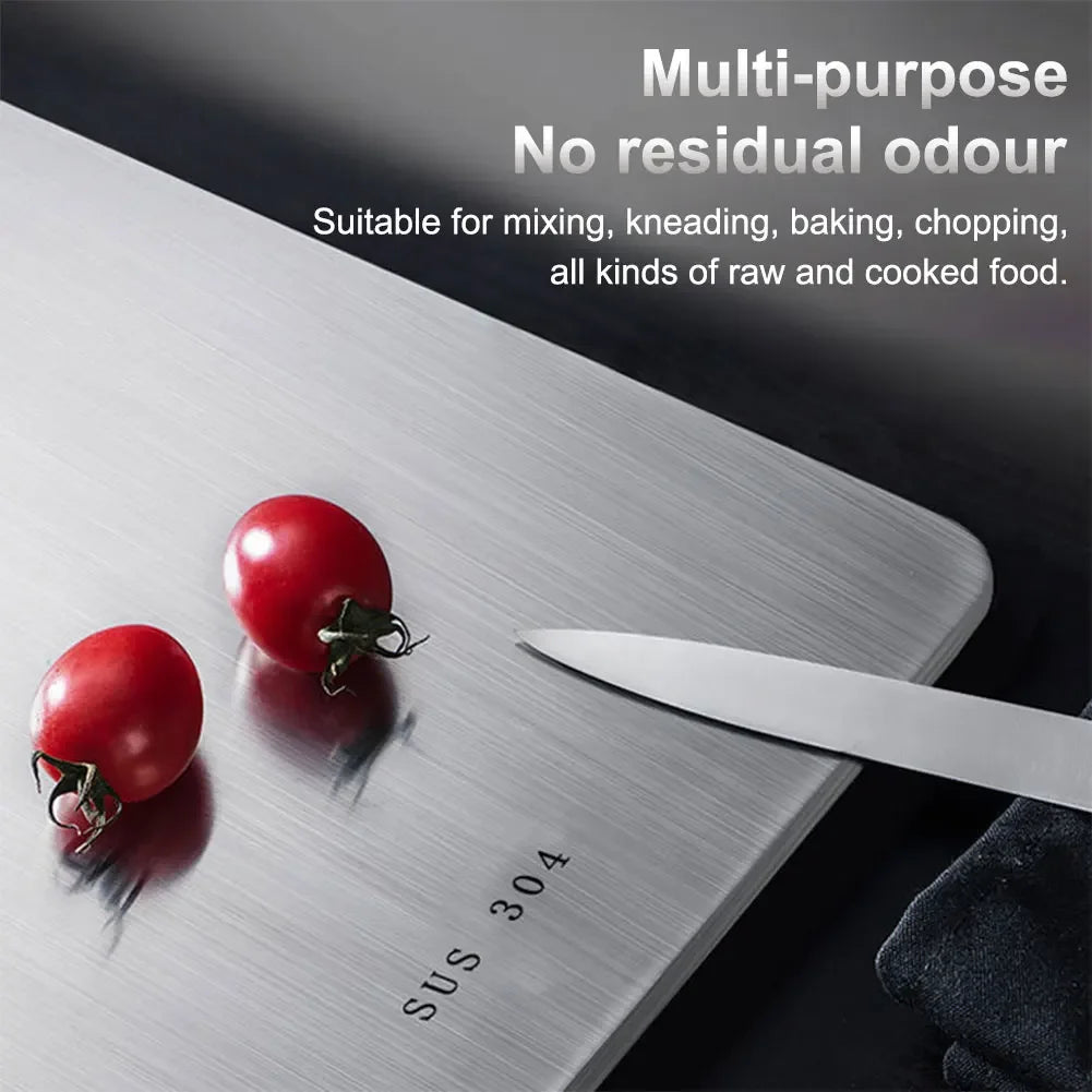 Kitchen Cutting Boards Stainless Steel Chopping Board Panel Chopper Table Food Cutting Kneading Dough Board Kitchen Accessories