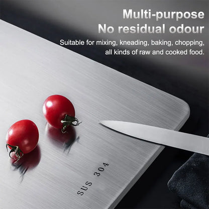 Kitchen Cutting Boards Stainless Steel Chopping Board Panel Chopper Table Food Cutting Kneading Dough Board Kitchen Accessories
