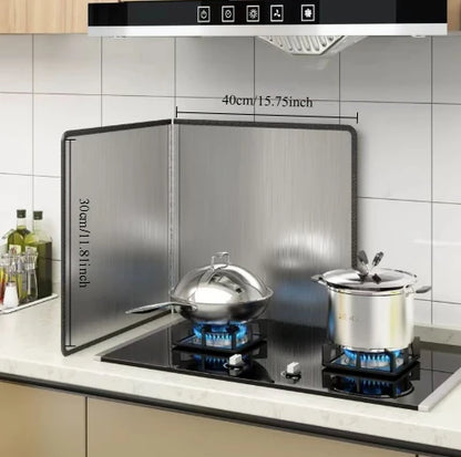 Kitchen Sink Splashback Galvanized Board Splash Guard Gas Cooker Grease Board Protective Shield on Stovetop Kitchen Accessories