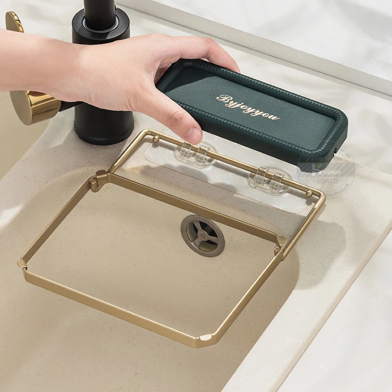 Kitchen Sink Strainer Drain Rack Large Capacity Garbage Drainer Basket Sink Leftovers Filter Vegetable Fruit Storage Sink Filter