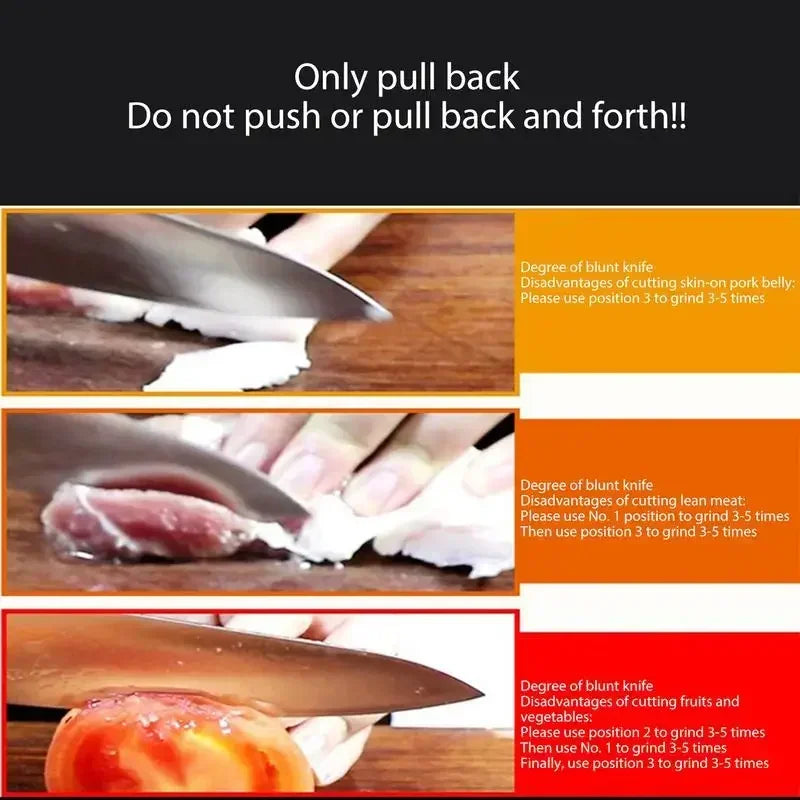 Kitchen 4 Segment Knife Sharpener Portable Base Knife Sharpener Multifunctional Household Gadgets