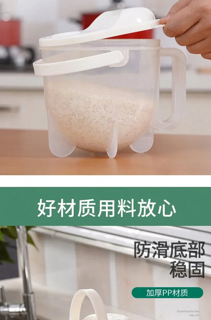 Kitchen Free Hand Washing Washing Rice Washing Vegetables Fruit and Vegetable Drain Basket Plastic Counter Flow Rice Washer