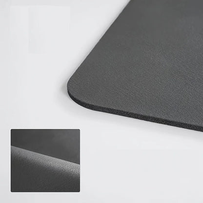 Kitchen Counter Bowl and Plate Drying Pad, with Anti-slip Rubber Back Plate, Heat-resistant, Grey, Suitable for Bowls and Cups