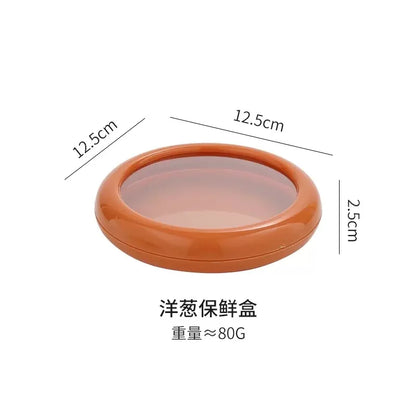 Kitchen Storage Container Organizers Box for Refrigerator Cabinet Avocado Lemon Onion Fresh-Keeping Reusable Container