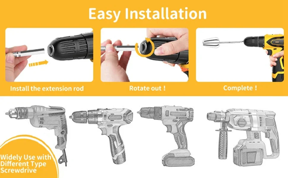 Kitchen Stainless Steel Egg Beater mixer for egg Baking kitchen accessories Cream Butter Whisk Mixer Suitable For Electric Drill