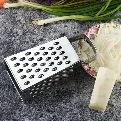 Stainless Steel Box Grater ，A Four-sided Multi-functional Kitchen Tool