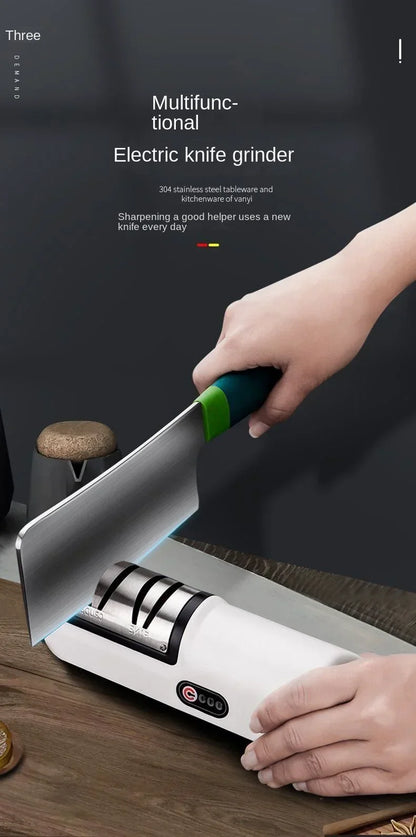 Kitchen Electric Knife Sharpener Multifunctional Automatic Professional 4 Gears Electric Knife Sharpener Kitchen Accessories