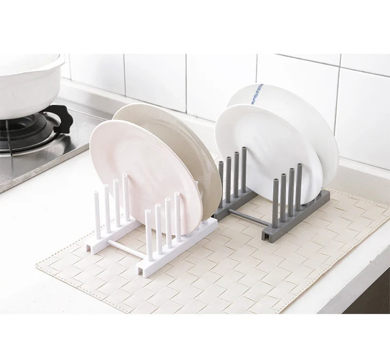 Kitchen Organizer Pot Lid Rack Stainless Steel Spoon Holder Pot Lid Shelf Cooking Dish Rack Pan Cover Stand Kitchen Accessories