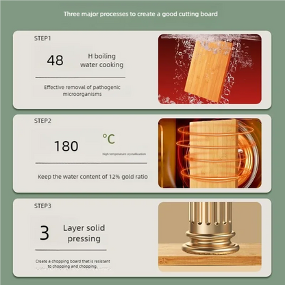 Kitchen bamboo cutting board knife board Large rectangular cutting board thickened solid wood cutting board fruit cutting board