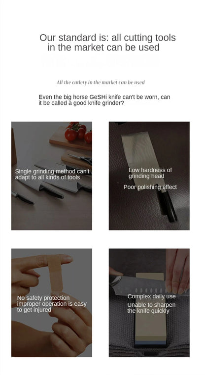 Knife Sharpener Kitchen Sharpening Tool Easy Safe Sharpening Kitchen Chef's Knife Damascus Knife Kitchen Tools Kitchen Supplies