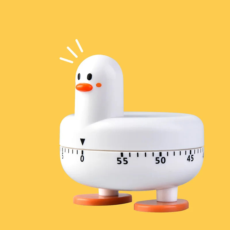 Kitchen Timer Cute Countdown Alarm Clock Duck Child Study Timer Mechanical Timer Kitchen Cook Tools Timer Gadget