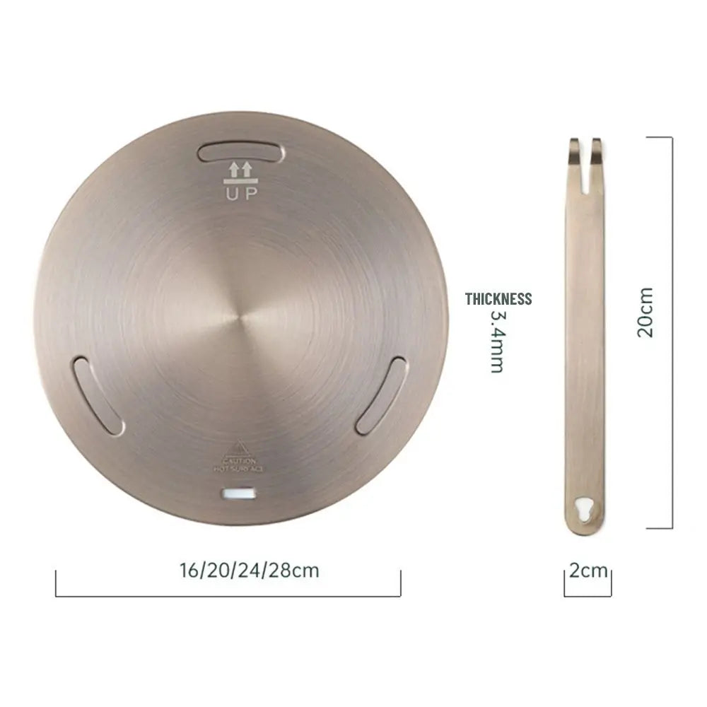 Kitchen Induction Cooker Heat Conduction Plate Stainless Steel Heat Diffuser Ring Plate Induction Cooker Stove Accessories