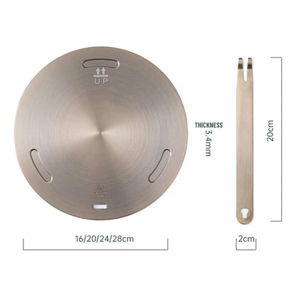Kitchen Induction Cooker Heat Conduction Plate Stainless Steel Heat Diffuser Ring Plate Induction Cooker Stove Accessories