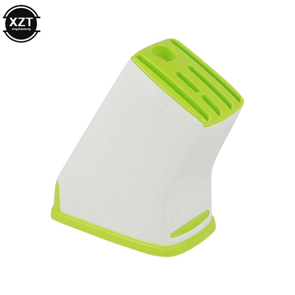 Kitchen Knife Holder Storage Rack Creative Household Supplies Durable Plastic Knife Holder Multifunctional Drainage Cutlery Rack
