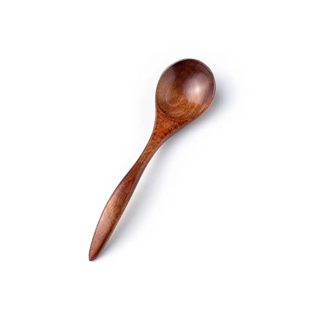 Non Scratch Ice Cream Kitchen For Soup Cooking Teaspoon Tableware Coffee Spoon Wooden Spoon Stirring Spoon Fork