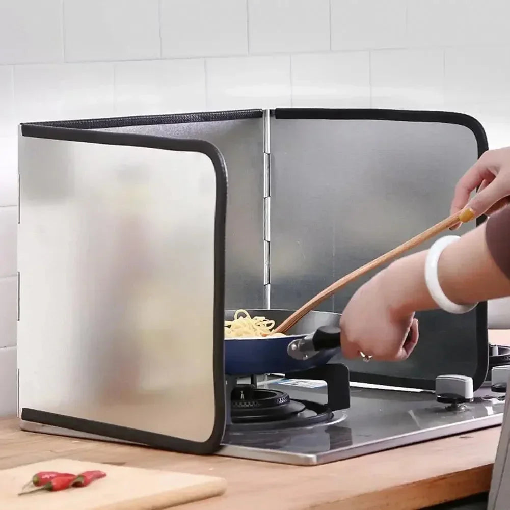Kitchen Sink Splashback Galvanized Board Splash Guard Gas Cooker Grease Board Protective Shield on Stovetop Kitchen Accessories