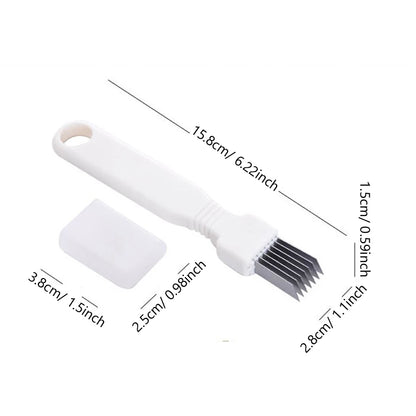 Kitchen Green Spring Onion Slicer, Vegetable Chopper, Slicing Tool for Onion Strips
