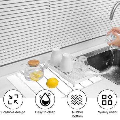 Kitchen Drying Mat Foldable Stone Dish Draining Mat Super Absorbent Mat Quick Dry Stone Drain Pad Kitchen Faucet Placemats