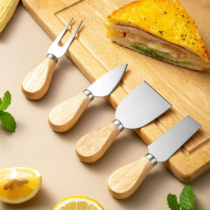 Kitchen Manual Cheese Knife Set Multi-functional Cheese Cutter Fork In Box