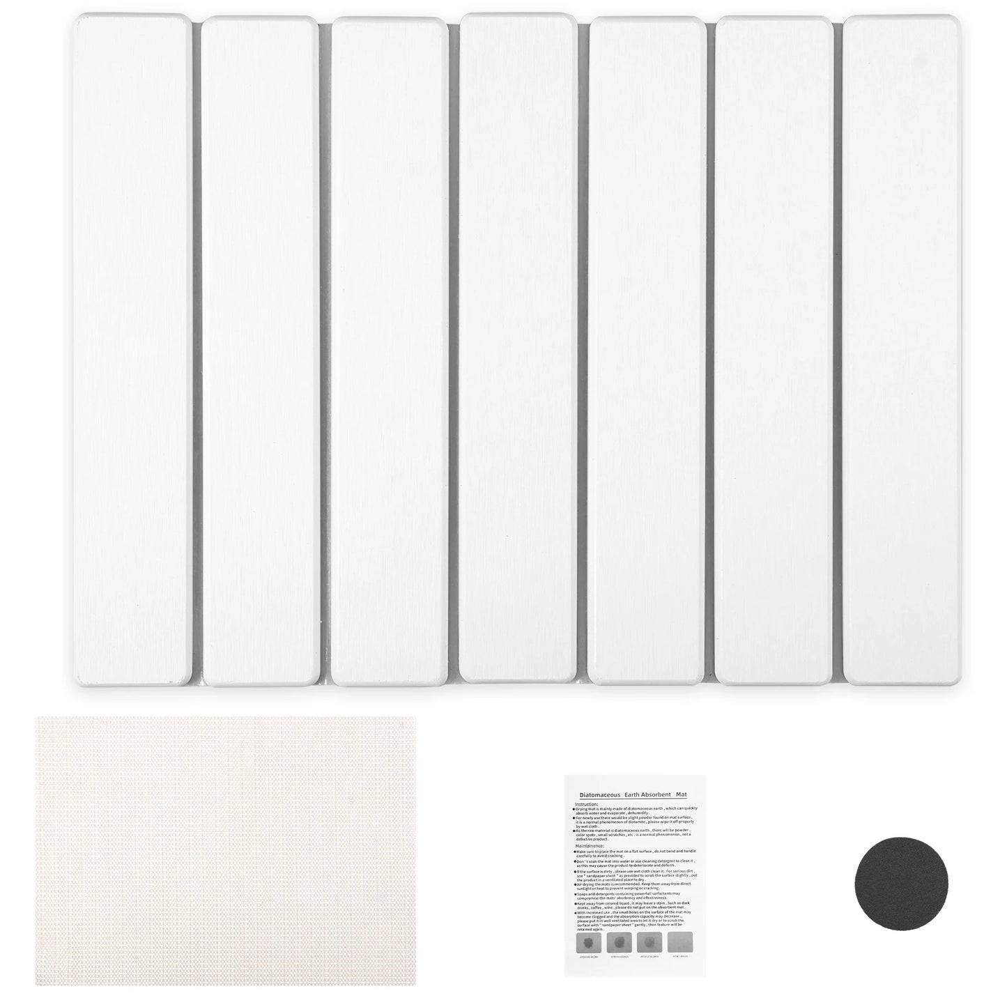 Kitchen Drying Mat Foldable Stone Dish Draining Mat Super Absorbent Mat Quick Dry Stone Drain Pad Kitchen Faucet Placemats