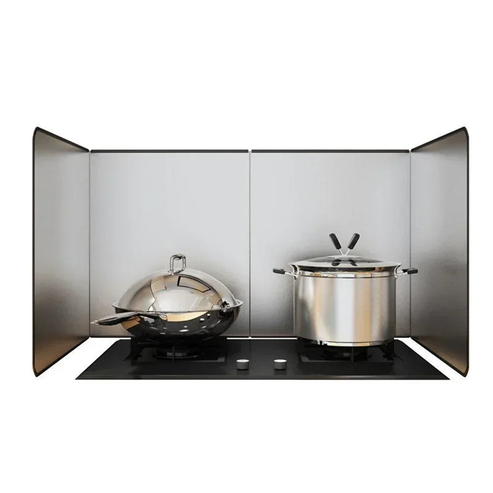 Kitchen Sink Splashback Galvanized Board Splash Guard Gas Cooker Grease Board Protective Shield on Stovetop Kitchen Accessories