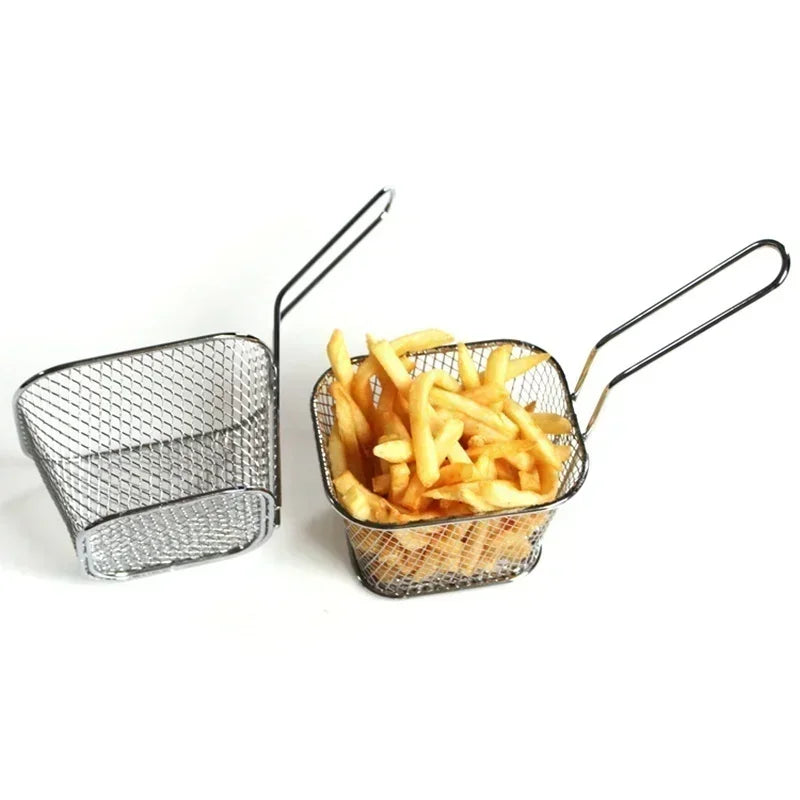 Kitchen Portable Tools Mini Potato Chips Basket Fryer Vegetable Basket Kitchen Convenient Household Gadgets Home Frying