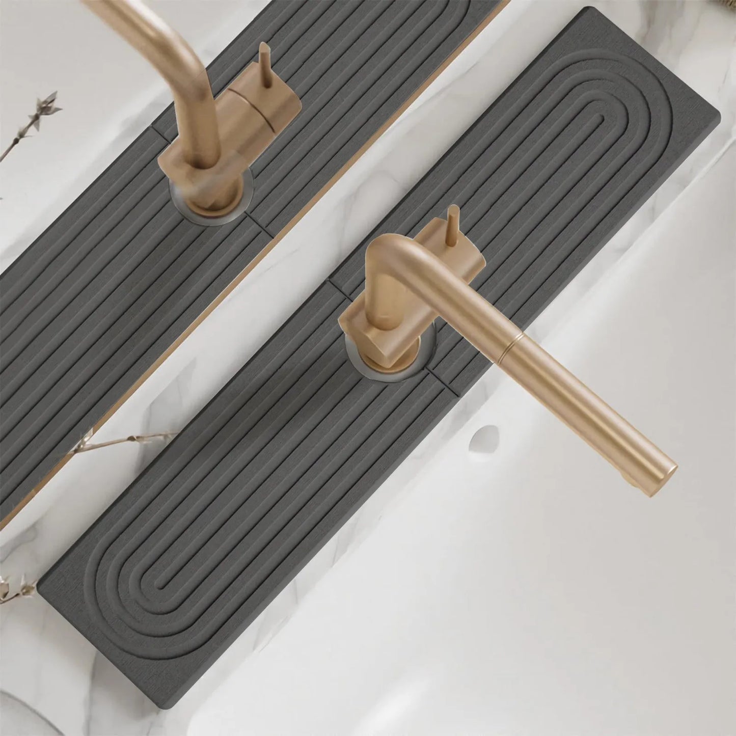 Kitchen Sink Guard Mat Diatomaceous Quick Stone Drying Mat For Kitchen Counter, Super Absorbent, Prevent Moisture Accumulation