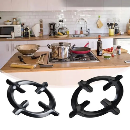 Kitchen Cookware Parts Black Moka Pot Shelf Iron Extended Stand Gas Stove Ring Stable Universal Burner Range Reducer Camping